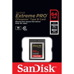 SanDisk Carte CFexpress Extreme Pro 64GB 1500/800Mb/s - Publicité