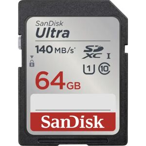 SanDisk Carte SDXC Ultra 64GB UHS-I (140MB/s)