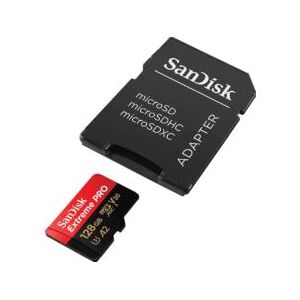 Sandisk Carte MicroSD Extreme Pro V30 - 128Gb + Adaptateur SD - Publicité