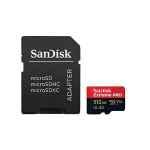 Sandisk Carte MicroSD Extreme Pro V30 - 512Gb + Adaptateur SD - Publicité