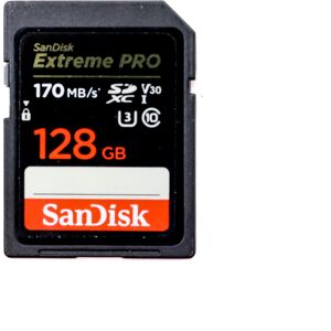 Occasion SanDisk 128Go Extreme Pro 170MB/s SDXC - Carte memoire