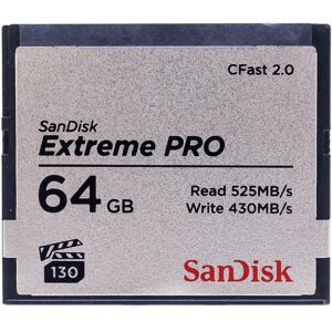 Occasion SanDisk Extreme PRO 64GB 525Mos CFast 20 Carte memoire