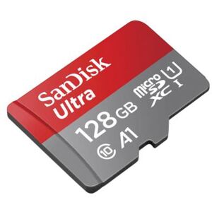 Carte mémoire microSDXC SanDisk Ultra Class 10 A1 UHS-I 140MB/s avec Adaptateur SD - 128GB - Publicité