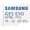 Carte Mémoire Micro Sdxc Samsung Evo Plus Mb Mc512ka Eu Class 10 512 Go Blanc