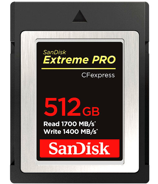 SanDisk Carte CFexpress Extreme Pro 512GB 1700/1400MB/s