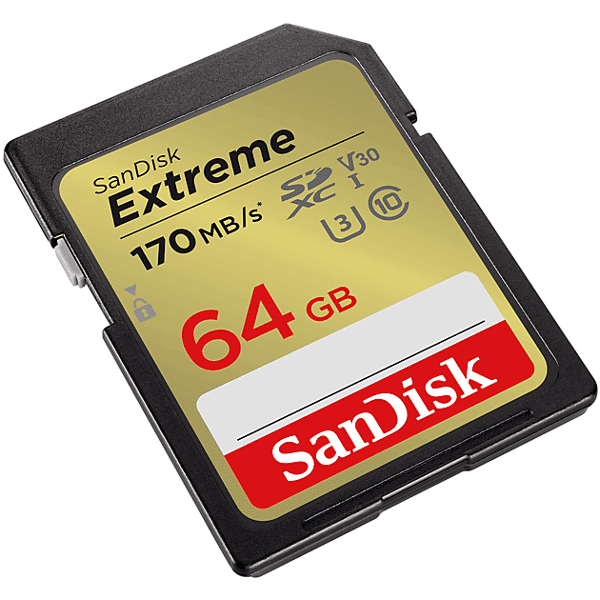 sandisk scheda di memoria  extreme v30 u3 64gb