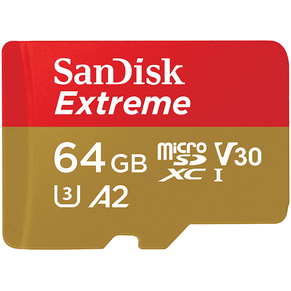 sandisk scheda di memoria  extreme a2 64gb + ada