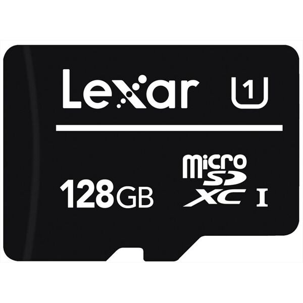 lexar 128gb microsdxc cl 10 no adapter-black