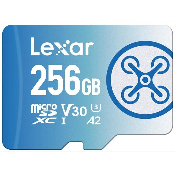 lexar 256gb fly microsdxc-blue