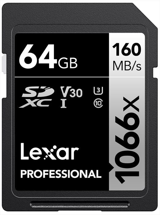 Lexar 64gb Pro 1066x Sdxc Uhs-i V30-black