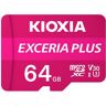 Kioxia EXCERIA PLUS microSDXC-kaart 64 GB A1 Application Performance Class, UHS-I, v30 Video Speed Class A1-vermogensstandaard, Schokbestendig, Waterdicht