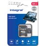 INTEGRAL Micro SD 64GB Classe 10 UHS-I V30 A1 R180 MB/s