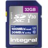 INTEGRAL Cart�o SD 32GB Classe 10 UHS-I V30 R100 MB/s