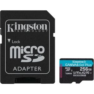 Kingston Canvas Go! microSDXC + SDXC 256GB UHS-I U3 V30 (Class 10) 170MB/s