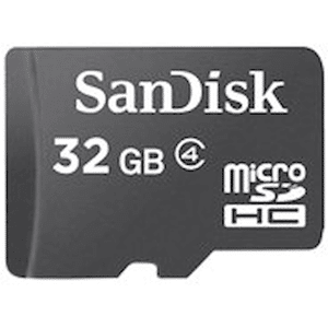 SanDisk - Flash-minneskort - 32 GB - Class 4 - microSDHC - svart