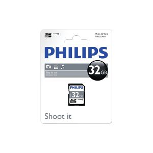 SDHC minneskort 32GB   klass 10   Philips