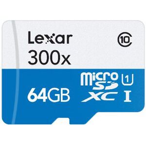 Lexar MicroSDXC 64GB UHS-I 300X, 45MB/s