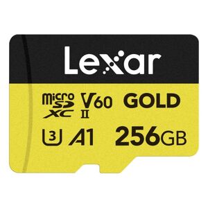 Lexar MicroSDXC Gold 256GB UHS-II U3 V60, 280MB/s