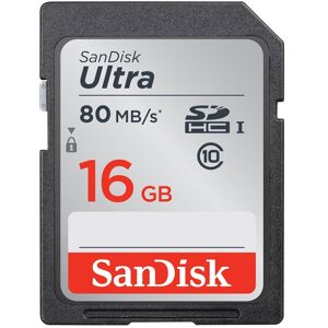 SanDisk Minneskort SDHC Ultra 16GB 80MB/s UHS-I