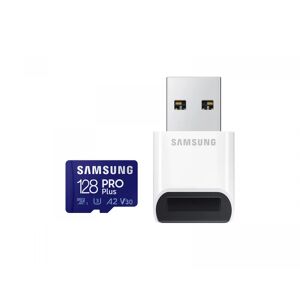 Samsung Pro Plus Microsdxc 128gb & Usb Card Reader - Minneskort