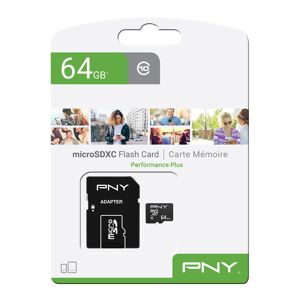 Pny 64 Gb Performance Plus Microsd Card