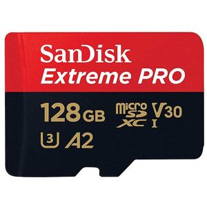 SanDisk Extreme Pro microSDXC 128GB 200MB/s Memory Card with Adapter