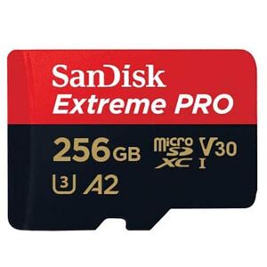 SanDisk Extreme Pro microSDXC 256GB 200MB/s Memory Card with Adapter