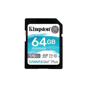 SHEIN Kingston 1pc SDG3 64GB/125GB/256GB Large Capacity U3 C10 High Speed Storage SD Card Memory Card 4K For Video Camera Black 64G,128G,256G