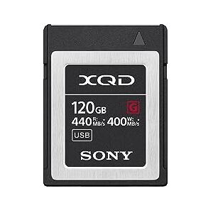 Sony 120GB (128GB pre format) 5x TOUGH XQD Flash Memory Card - High Speed G Series ( Read 440MB/s and Write 400MB/s) - QDG120F