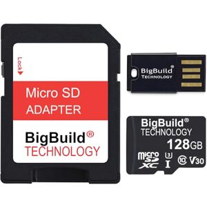 BigBuild Technology 128GB Ultra Fast 100MB/s U3 microSDXC Memory Card For Xiaomi Redmi Note 9/9 Pro/9 Pro Max, 9S/9T, 10/10 Lite/10 Pro/10 Pro Max, 10S/10T, 11 Mobile