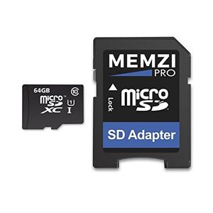 MEMZI PRO 64GB 90MB/s Class 10 Micro SDXC Memory Card with SD Adapter for Motorola Moto G8 G7 G6 Power/Plus/Play, E6 E5 Plus/Play, One Macro/Vision/Zoom/Action Mobile Phones