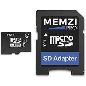 MEMZI PRO 32GB 90MB/s Class 10 Micro SDHC Memory Card with SD Adapter for Lenovo TAB4 8 TB-8504F/TB-8504X/TB-8504L/TB-8504N, TAB 4 8 Plus TB-8704F/TB-8704N/TB-8704X/TB-8704V Tablet PC's