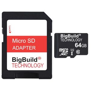 BigBuild Technology 64GB Ultra Fast 80MB/s microSDXC Memory Card For Motorola Moto E32/E32s, Moto G Play/G8 Play, Edge 20 Lite Mobile