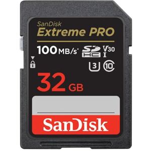 Sandisk 32GB Extreme PRO RescuePRO Deluxe SDHC+ card, up to 100MB/s, UHS-I, Class 10, U3, V30