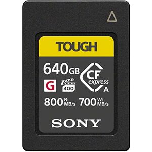 Sony VPG400 Tough CFexpress High Speed Flash Memory Card - Class G, 640 GB - Type A (800 MB/s Read and 700 MB/s Write Read) - CEA-G640T