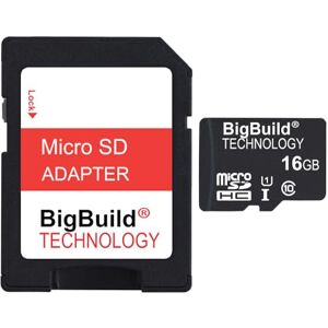 BigBuild Technology 16GB Ultra Fast 80MB/s microSDHC Memory Card For Xiaomi Redmi Note 9/9 Pro/9 Pro Max, 9S/9T, 10/10 Lite/10 Pro/10 Pro Max, 10S/10T, 11 Mobile