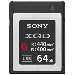 Sony 64GB XQD Flash Memory Card - High Speed G Series (Read 440MB/s and Write 400MB/s) - QDG64E