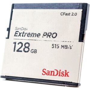 Used SanDisk 128GB Extreme PRO 515MB/s CFast 2.0 Card