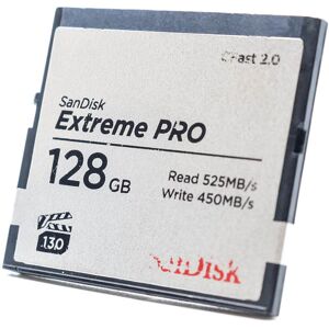 Used SanDisk 128GB Extreme PRO 525MB/s CFast 2.0 Card