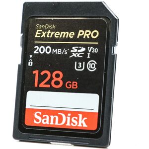 Used SanDisk Extreme PRO 128gb 200MB/s SDXC Card