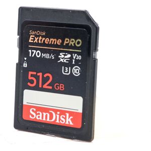 Used SanDisk 512GB Extreme PRO 170MB/s SDXC Card