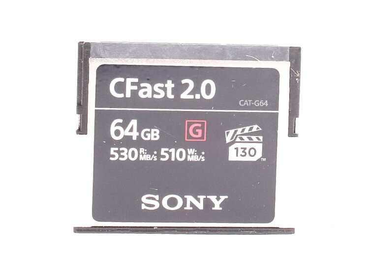Used Sony 64GB 530MB/s 2.0 G CFast Card