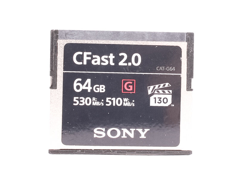 Used Sony 64GB 530MB/s 2.0 G CFast Card