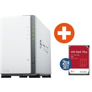 Synology Diskstation DS223j NAS System 2-Bay inkl. 2x 6 TB WD RED Plus WD60EFPX