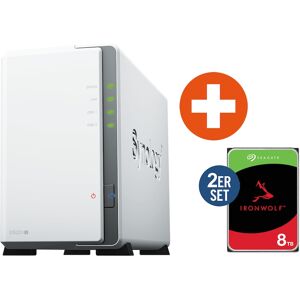 Synology Diskstation DS223j NAS System 2-Bay inkl. 2x 8 TB Seagate ST8000VN004