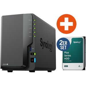 Synology DS224+ NAS System 2-Bay 8 TB inkl. 2x 4 TB Synology HDD HAT3300-4T