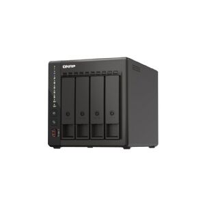 Qnap Systems QNAP TS-453E - NAS-server - 4 bays - SATA 6Gb/s - RAID RAID 0, 1, 5, 6, 10, 50, JBOD, 60 - RAM 8 GB - 2.5 Gigabit Ethernet - iSCSI support