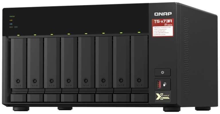 Almacenamiento en Red NAS Qnap TS-873A-8G Negro AMD Ryzen V1500B