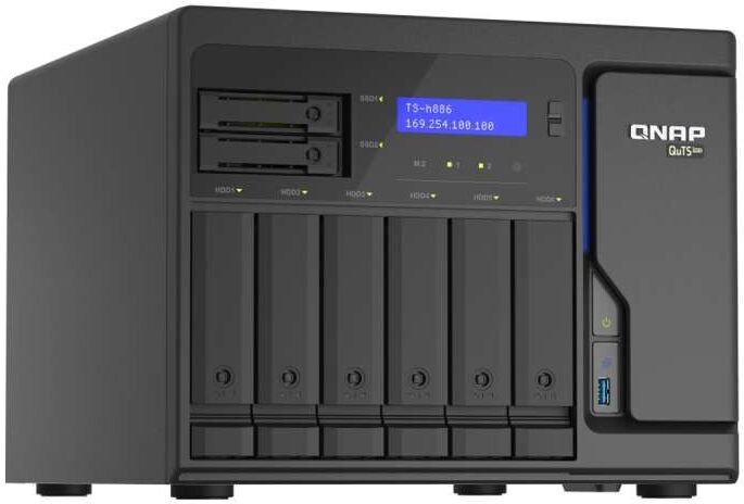 Almacenamiento en Red NAS Qnap TS-H886-D1602-8G Negro