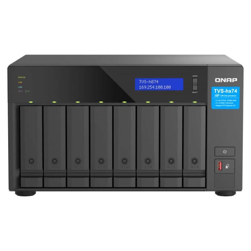 Almacenamiento en Red NAS Qnap TVS-H874-I5-32G Negro Intel Core i5-1240